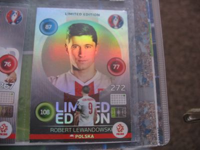 Robert Lewandowski Euro 2016 France card AMERICAPHOTOPS