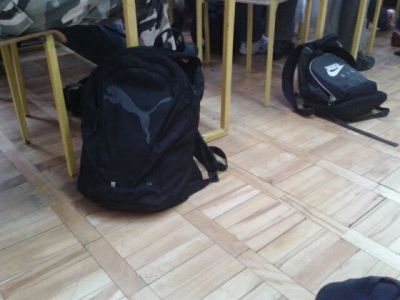 black backpack Puma 