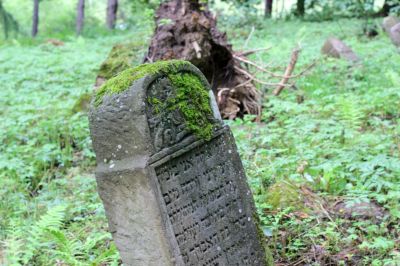 The grave in an abandoned cemetery