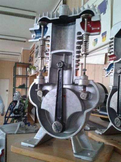 How the piston engine? Model showing it