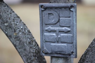 Old concrete fence