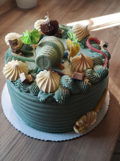 Birthday cake inspired by ice cream