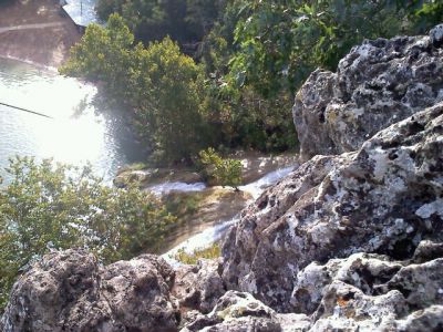 Above the falls