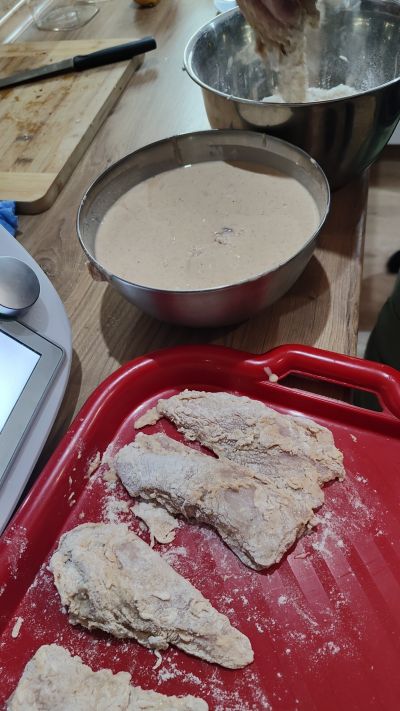 Making strips from Thermomix 