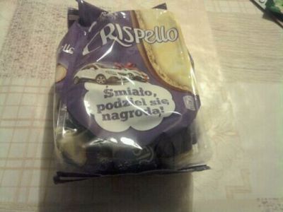 Rispello with Milka - chocolates with cream. Is chocolate can cause overweight?