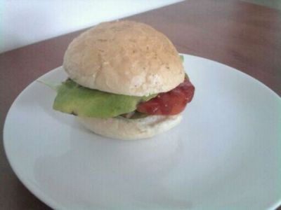 My first hamburger made at home