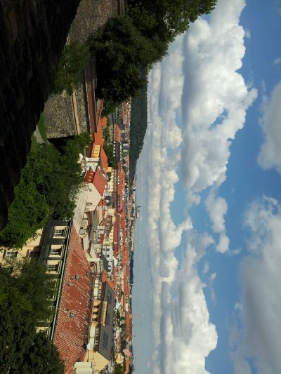 Vista da Vysehrad sul castello di Praga