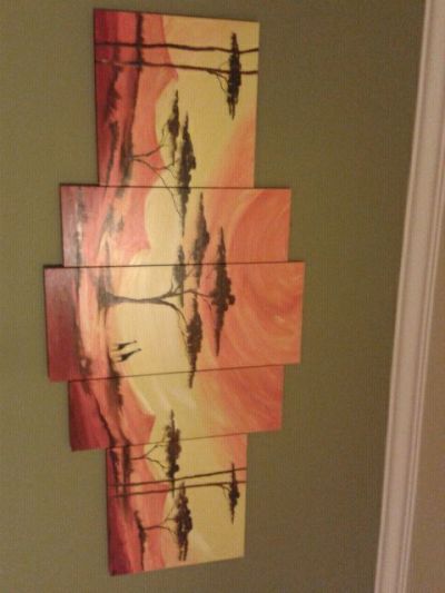 Images in my room painted on canvas.