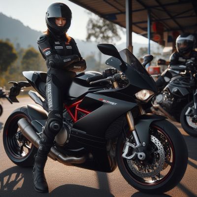 My Ducati SuperSport 950 painted in black