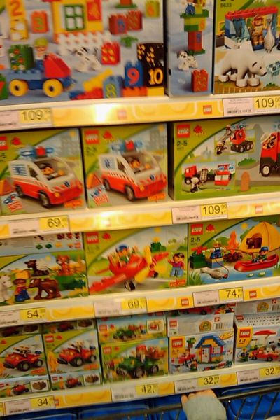 Shop with Lego packages